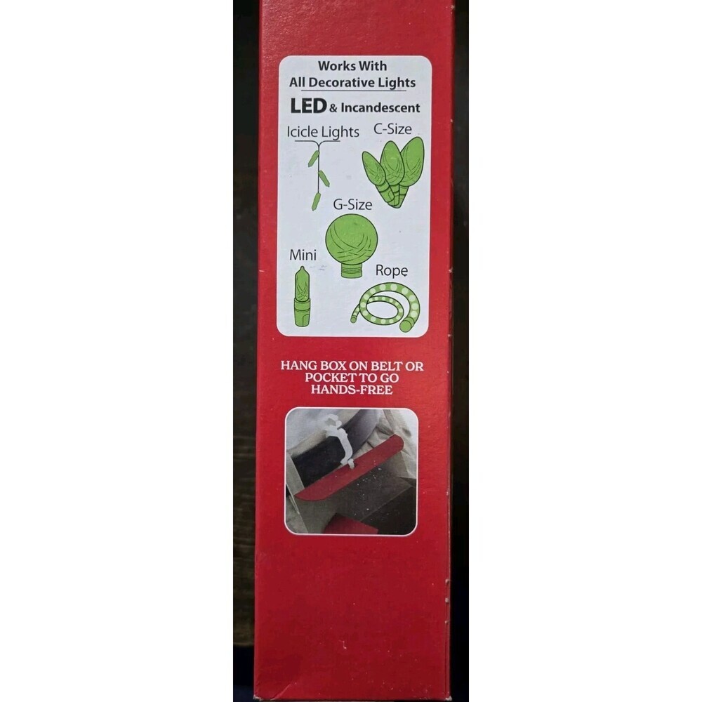 Lot of 6 Holiday Time All-Purpose Light Clips, 100 Count Each - Picture 3 of 4